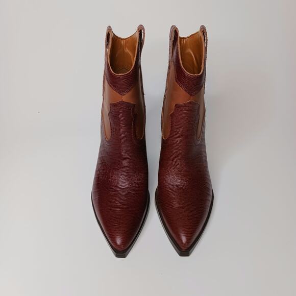 Marc Fisher Gona western Bootie, Leather upper, Women's size 8M - Picture 2 of 12